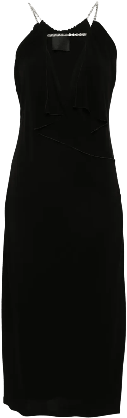 halterneck midi dress