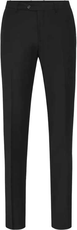 straight-leg wool-blend trousers