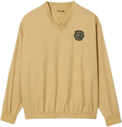 Men's Loose Fit Golf Windbreaker Sweatshirt - 4xl - 9 In Beige