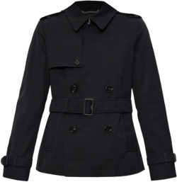 B-buckle Puffer Jacket In Black/sand Ip Check