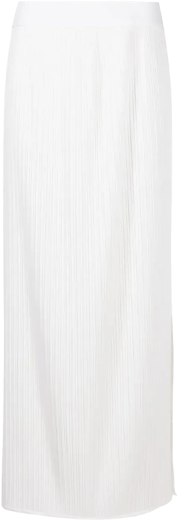 pleated maxi skirt