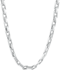 Men's 14k Gold (80gram) Or Platinum (150gram) 6.5mm Link Chain Necklace 24" In Silver