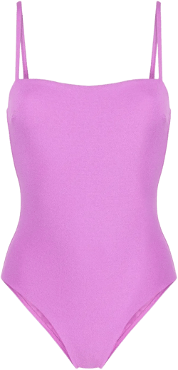 scoop-back one-piece swimsuit