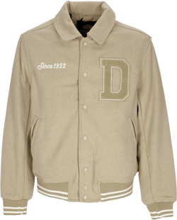 Vale Men's College Jacket Varsity Bomber Jacket Khaki
