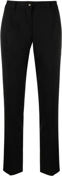 cropped straight-leg trousers