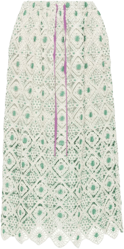macramé midi skirt