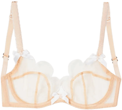 Lorna Soft-cup Embroidered Mesh Underwired Bra In Nude