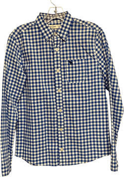 Abercrombie Size 16 Blue & White Gingham Cotton Big Boys Sweaters & Vests