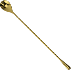 BAR SPOON TEAR DROP GOLD