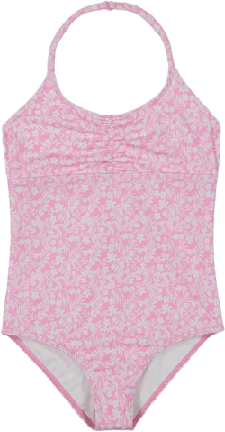 Billabong Girls' One-Piece Swimsuit with UPF 50+ Sun Protection, Quick Drying Bathing Suit 12 Pink Dream