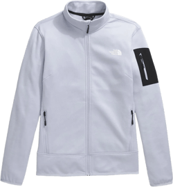 THE NORTH FACE Women's Mistyescape Full Zip Fleece Jacket Large Mystic Haze/Tnf Black