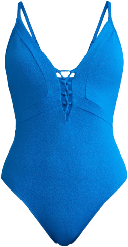 Jessica Simpson Women’s Lace Up One Piece Swimsuit, Sizes XS-L