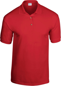 Gildan Adult DryBlend Jersey Short Sleeve Polo Shirt (L) (Red)
