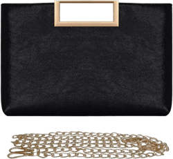 Women Clutch Purse PU Leather Chain Crossbody Bags Shiny Oversize Clutches Female Handbag Purses