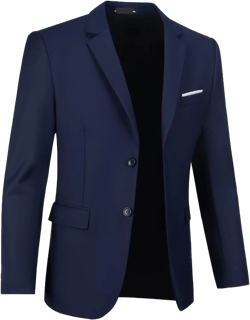 Mens Suit Jackets Casual Two Button Slim Fit Blazers Suit Separates Coat Sport Coats with Pockets for Wedding Prom Party Navy Blue Medium