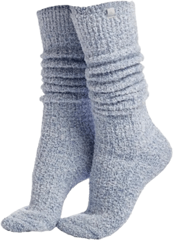 Softies Slouchy Marshmallow Socks, Warm Cozy & Fluffy Socks with Grips for Women, Heather Grey, One Size Fits All : Clothing, Shoes & Jewelry