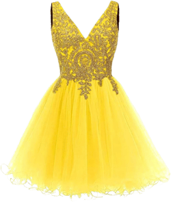 Dydsz Off Shoulder Appliques Prom Dresses for Women Short Homecoming Dresses for Teens A Line Tulle Cocktail Dress 10 2-gold