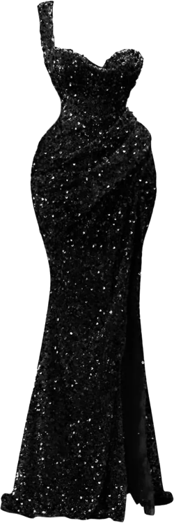 One Shoulder Sequin Prom Dresses 2024 Sparkly Mermaid Slit Evening Party Gowns for Women Formal : Clothing, Shoes & Jewelry