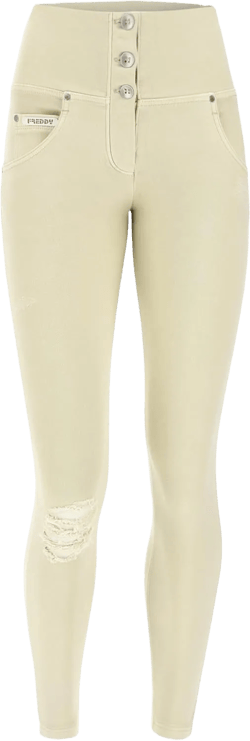 FREDDY WR.UP Fashion Butt Lifting Jeans for Women - High Rise, Petite | Women's Pants | Skinny Jeans for Women Small Beige