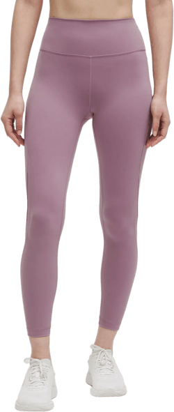 Wunder Train Mesh Panel High-rise Leggings 25" In Pink