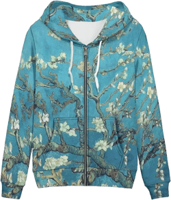 Showudesigns Galaxy Zip Up Hoodie for Women Plus Size 2XL Jackets Hoody Pullover Tops Blue Star Space Athletic Sweatshirt Loose Sweater Y2K Hooded Outfits Long Sleeve Fall Clothes, (22823P1606189)