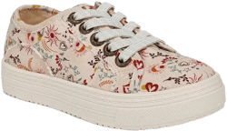 Blowfish Malibu Youth Girl's SuperSmile Kids Oxford Peach Multi Canvas 5 M