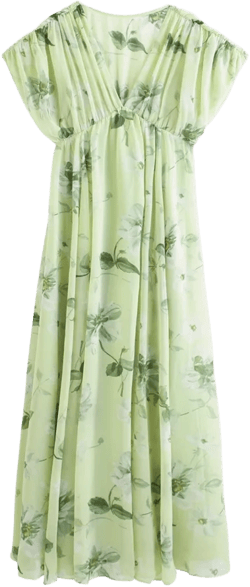 Dolman Sleeve Flowy Maxi Dress