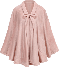 yolsun Granny Shawl, Women Flannel Poncho Cape Warm Blanket Shawl for Winter