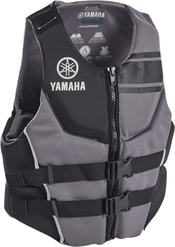 Yamaha Men's Red Neoprene Two-Buckle PFD Life Jacket Vest Large Black