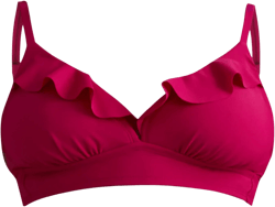 Time & Tru Time and Tru Women’s and Women’s Plus Ruffle Bikini Top, Sizes S-2X