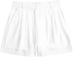 A&F Sloane Tailored Linen-Blend Short