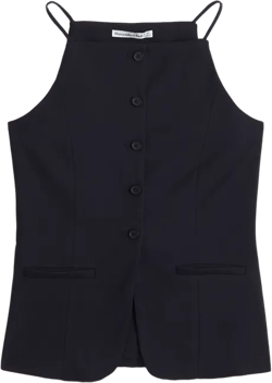 High-Neck Suiting Vest