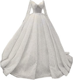 Lace Wedding Dresses for Bride Long Sleeve Tulle A Line Bridal Gown with Train HS006 20 Plus A-white