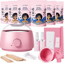 Wax Kit Waxing Kit for Women: Bikini Wax Kit for Hair Removal Sensitive Skin Brazilian Face Waxing with Wax Beads Wax Machine Silicone Pot for Salon Waxing Salon