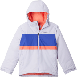 Columbia Boys' Valley Runner Ii Jacket Small Snowdrift/Clematis Blue/Hot Coral