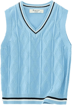 JEATHA Kids Boys' School Uniform Sweaters Vest Sleeveless V-Neck Cotton Cable Knit Pullover Tank Tops