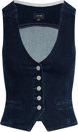 Joe's womens The Denim Waistcoat Sleeveless Vest Large Don't Worry