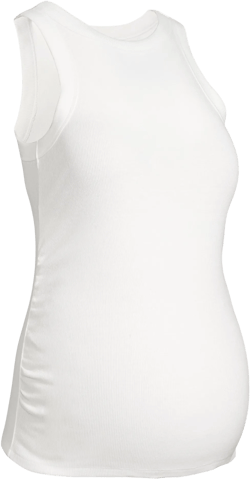 Maternity High-Neck Ribbed Tank Top | Old Navy
