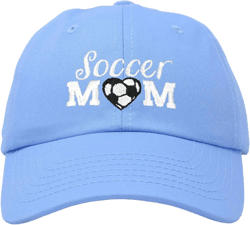 DALIX Soccer Mom Baseball Cap Womens Dad Hats Adjustable Hat Mothers Day One Size Light Blue