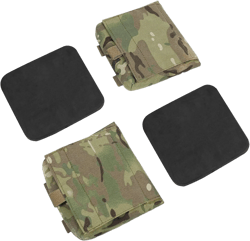 Tactical Molle Side Pouch with 6x6 Soft Plate, Ultralight Molle Pouch Sundry Bag Airsoft Vest Carrier Accessories.