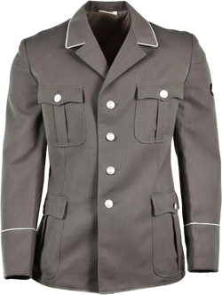 Original German NVA Army Dress Jacket Officier Formal Uniform Grey Military NEW