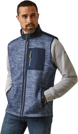 Ariat Men's Millbrae Vest Large Navy