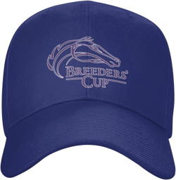 Unisex Baseball Cap Adjustable Fashion Breeders Cup Logo Casquette One Size Blue