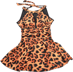 Womens 2 Piece Tankini Set Summer Beach Floral Halter with Skirt Sexy Flowy Pleated Swimming Bathing Suit Beachwear