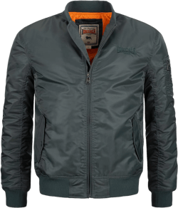 Spirit of England Lonsdale Men´s Olive Green Bomber Flight MA1 Jacket Slim-Fit 3X-Large Olive