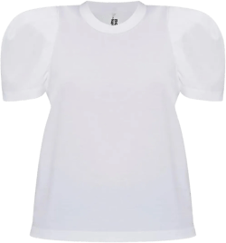 Noir Kei Ninomiya Women's White Cotton T-Shirt