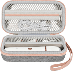 ALKOO Case for Risina Women's Bikini Trimmer & Electric Razors - Travel Holder for Pubic Hair Trimmer, Lady Shaver, Intimate Grooming Tools & Accessories, Storage Bag Only- Grey