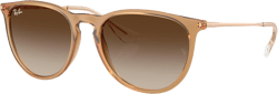 Ray-Ban Women's Black Rb4171f Erika Low Bridge Fit Round Sunglasses