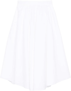 poplin midi skirt