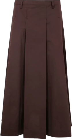 pleat-detail skirt